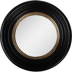Clayre & Eef Spiegel Zwart Polyresin