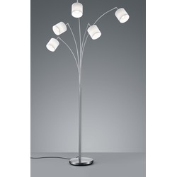 Moderne Vloerlamp  Tommy - Metaal - Grijs