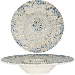 Bonna Pastabord - Luca Mosaic - Porselein - 24 cm (270cc) - set van 2