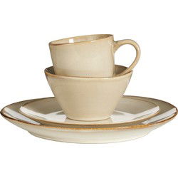 Mica Decorations Servies Racco - 31x29x29 cm - Steen - Beige