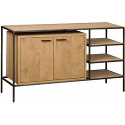 Tower living Pineto sidetable 2 drs. + 2 shelves 128x40x72