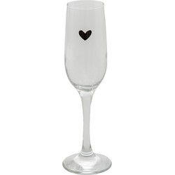 Clayre & Eef Champagneglas Glas Hart