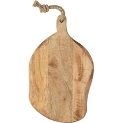 J-line - Snijplank Ovaal Organic Hout Small - 37x23x2.5cm