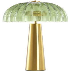 Light&living A - Tafellamp 2L Ø50x51 cm FUNGO glas groen+goud