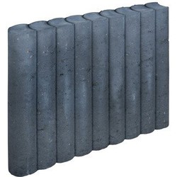 3 stuks! Rondo palissade zwart 8x50x50 cm