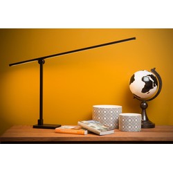 Minimalistisch zwarte bureaulamp LED dimbaar 1x12W 2700K