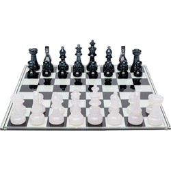Kare Decofiguur Chess Transparent 60x60cm