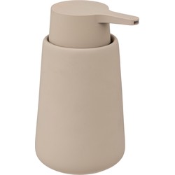 5Five Zeeppompje/dispenser - Cocoon - kunststeen - beige - 15 cm - 300 ml - Zeeppompjes