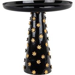 Side Table Golden Flowers