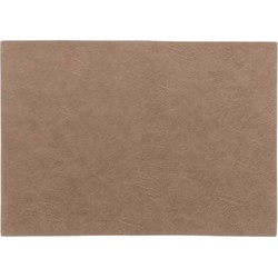 Unique Living | Placemat Ava | Rechthoekig | Polyester | Taupe | 30x43cm