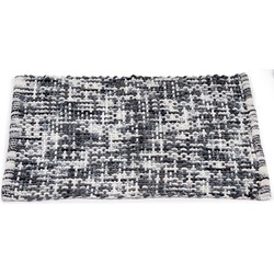 Badmat/badkamerkleed grijs 80 x 50 cm rechthoekig - Badmatjes