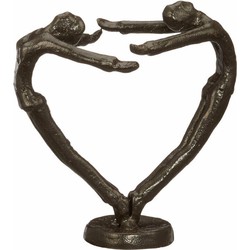 Decopatent® Beeld Sculptuur Liefde - Love - Sculptuur van Metaal - Design Sculpturen - Moments of Life - In Giftbox