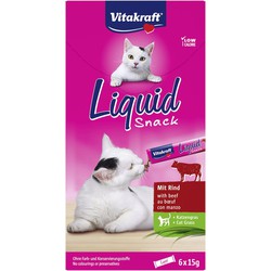 Liquid Snack rund & kattengras 6 stuks
