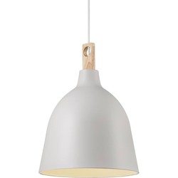 Hanglamp met moderne uitstraling 29cm Ø - wit/grijs