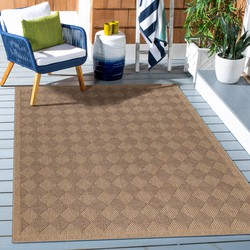 Natur Vloerkleed Denpasar Buitenkleed Sisal Laagpolig Indoor en Outdoor Beige Zwart- 160x230 CM