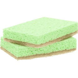 Greenminds ECO schuursponzen - 6x - 10cm - voor delicate oppervlaktes - Schuursponzen