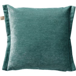 Dutch Decor LEWIS - Sierkussen 45x45 cm - fluweel - met sierrand - Sagebrush Green - groen - Dutch Decor