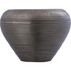 PTMD Dineo Antique Brass Sheet Alu Bombey Pot L