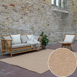 Jute buitenkleed Naturel Uni Beige - Polypropyleen - 280 x 380 cm - (XXL)
