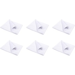 QUVIO Servet – Katoen – 40x40cm – Wit – Set van 6