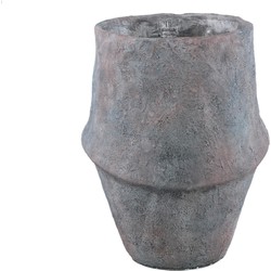 PTMD Bloempot Javay - 30x30x38 cm - Cement - Grijs