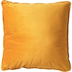 Dutch Decor FINN - Kussenhoes 60x60 cm - velvet - effen kleur - Golden Glow - geel - Dutch Decor