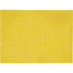 Placemats - geel - 6x stuks - geweven - 45 x 30 cm - onderleggers - Placemats