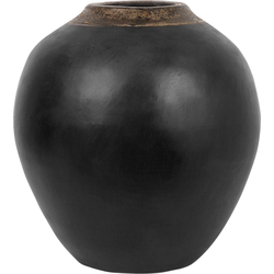 Beliani LAURI - Decovaas-Zwart-Terracotta