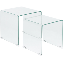 Beliani KENDALL - Salontafel-Transparant-Veiligheidsglas