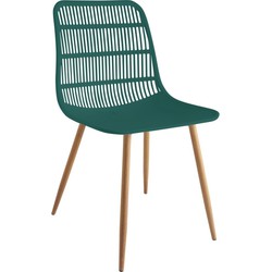 Tamy - Set van 4 stoelen - Groen