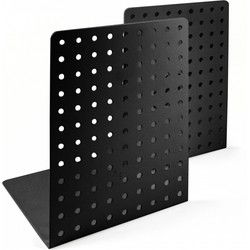 Trendform Boekensteun Dots - set van 2 stuks - zwart