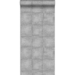 ESTAhome behang betonlook grijs