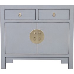 Fine Asianliving Chinese Kast Pastel Grijs - Orientique Collectie