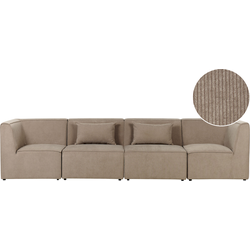 Beliani LEMVIG - Modulaire Sofa-Beige-Corduroy