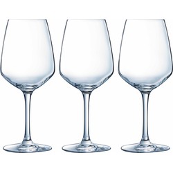 6x Stuks wijnglazen van glas 300 ml - Wijnglazen