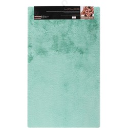 Tapijtenloods Heaven Vacht - Badmat Fluffy - Hoogpolig - Soft Touch Effen - Mint Groen- 67x110 CM