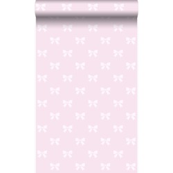 Origin Wallcoverings behang strikjes glanzend roze - 53 cm x 10,05 m - 346844