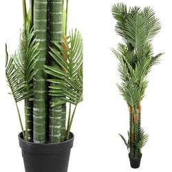 PTMD Hawaii Palm Kunstplant - 200 x 145 x 250 cm - Plastic Pot - Groen