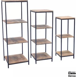 Benoa Lancaster Bookshelf Set Of 3 120 cm