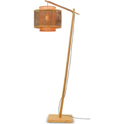 Vloerlamp Bhutan - Bamboe/Zwart - 68x40x176cm