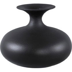 PTMD Bloempot Lyndsay - 30x30x25 cm - Keramiek - Zwart