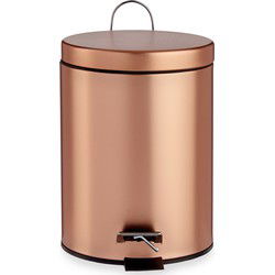 Berilo Pedaalemmer - koperkleurig 3 Liter - H28 cm - prullenbak - Pedaalemmers