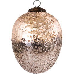 Clayre & Eef Kerstbal  Ø 9 cm Roze Glas Kerstboomversiering