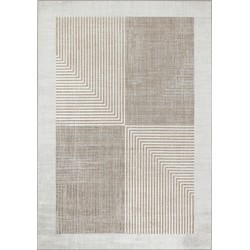 Modern Scandinavisch Tapijt AITANA - Beige/Wit - 160x213 cm