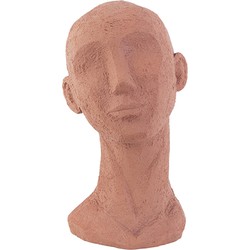 Ornament Face Art - Polyresin Terracotta Oranje - Large