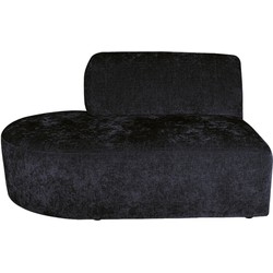 PTMD Lujo sofa anthracite 0504 fiore fabric left ottom