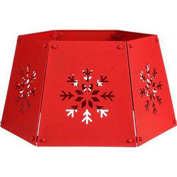 House of Seasons Kerstversiering Boomrok - 50.5x41x26 cm - Ijzer - Rood