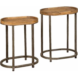 Tower living Set of 2 nesting tables