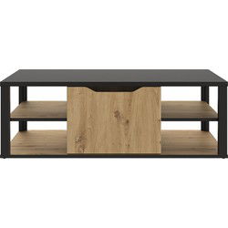 BUXTON salontafel met centraal opbergvak - Gemaakt in Frankrijk