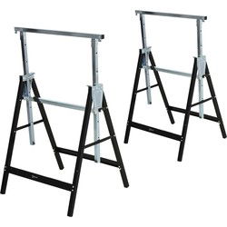4goodz 2 stuks Zaagbok Schragen Verstelbaar Opvouw  80-130cm tot 200kg